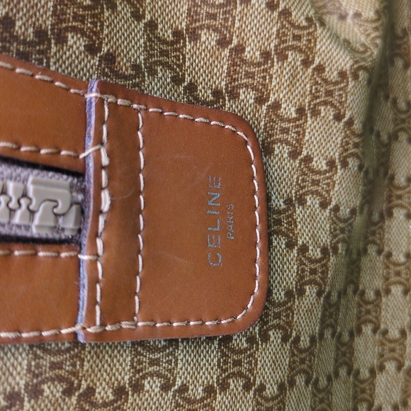 Celine GUC Macadam Coated Canvas Boston Bag CALLOUTS - Picture 5 of 17